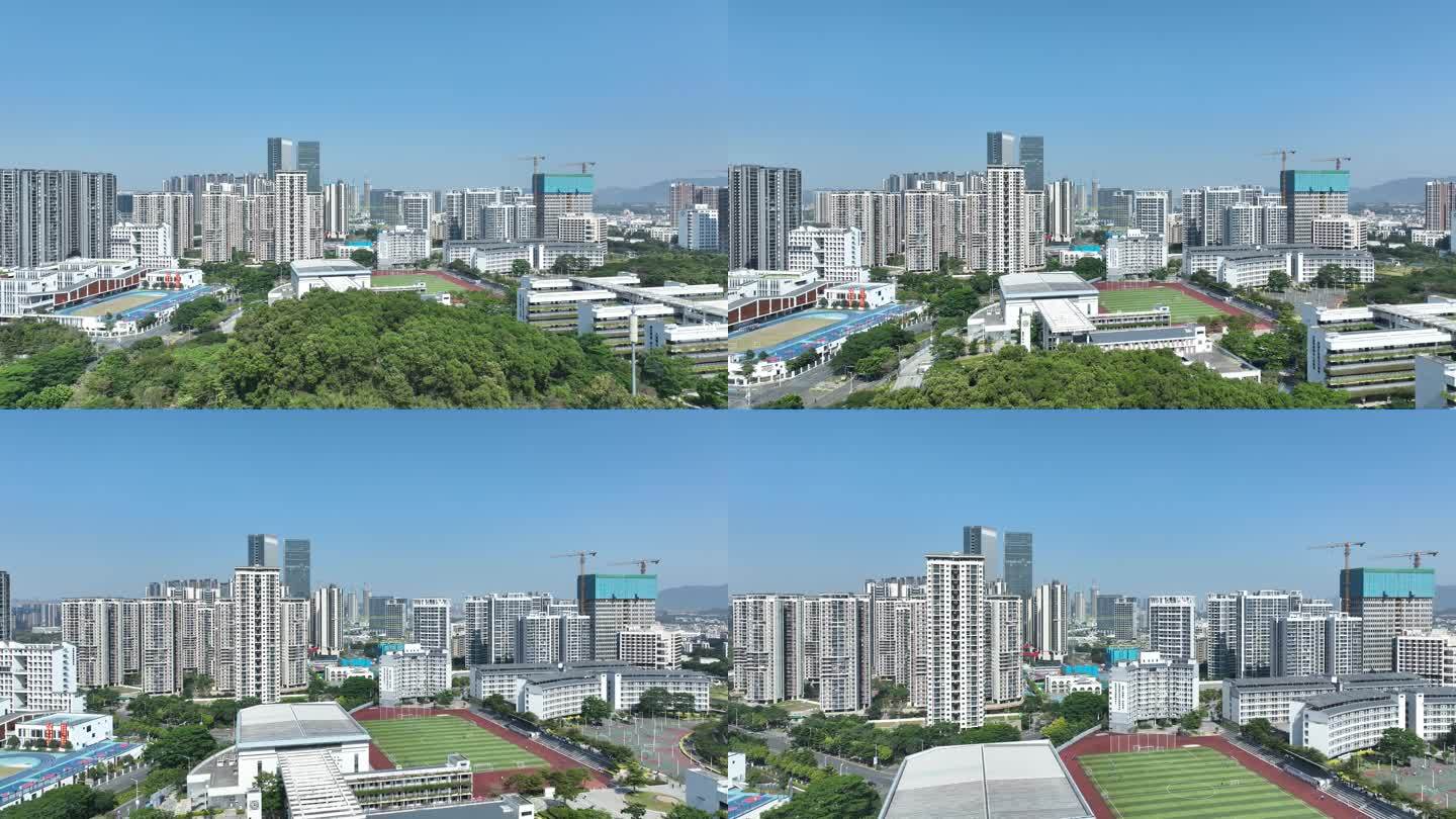 深圳实验学校光明部航拍城市校园