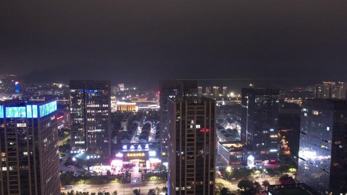 台州温岭创业大厦夜景航拍DJI_0847