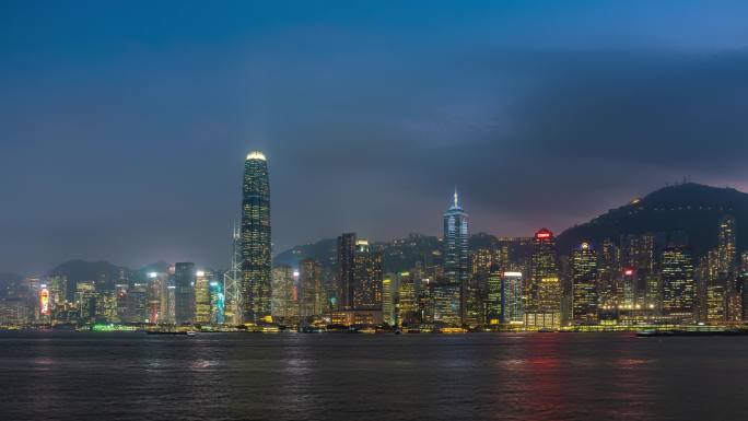 香港维多利亚港夜景