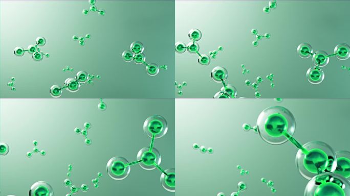 科学分子细胞结构素材