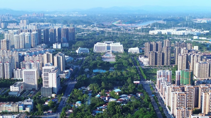 [4K]航拍素材.钦州同心园城市风光