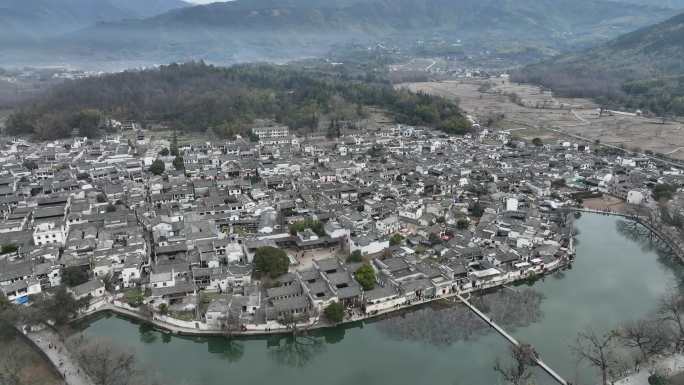 黄山宏村航拍