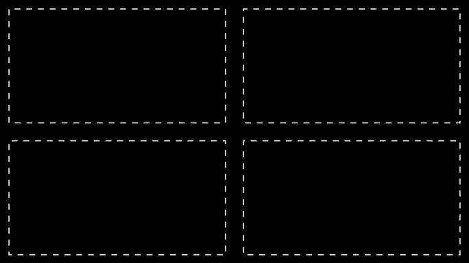 方形流动虚线无缝循环