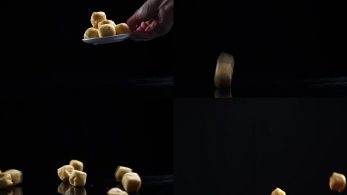 豆泡-油豆腐-火锅食材-豆制食品创意拍摄