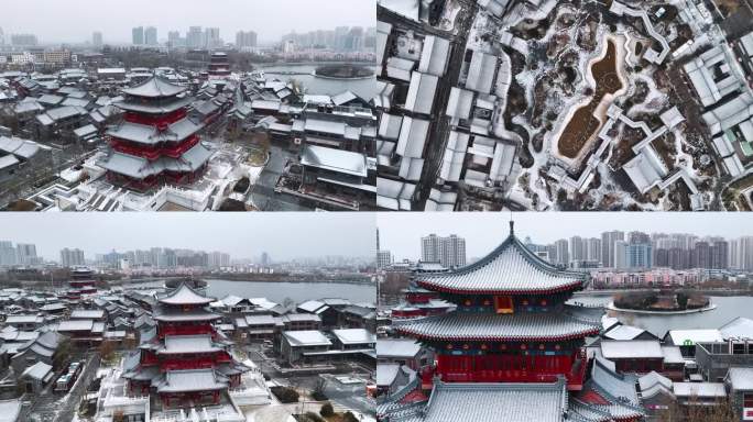 最全30分钟南川楼朗吟楼下雪雪景下集