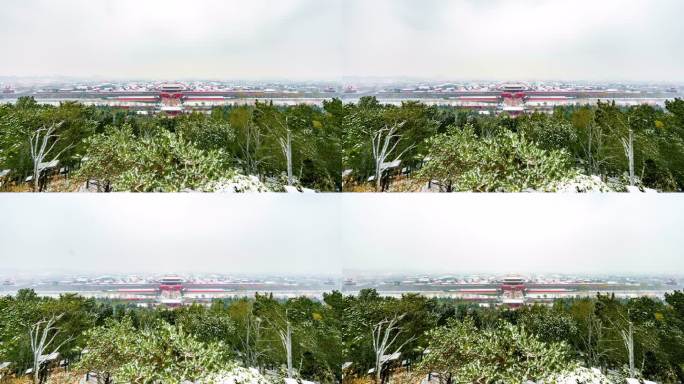 8K100帧北京故宫紫禁城雪景延时摄影
