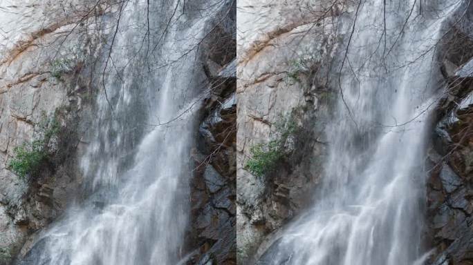 斯图特万特瀑布在圣盖博山脉-时间推移，无缝循环视频