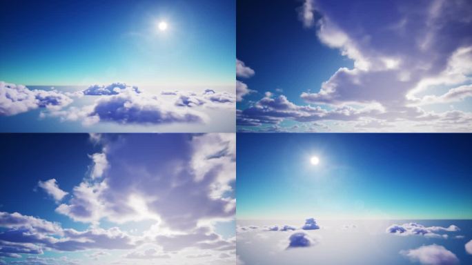天际线云层延时动态视频