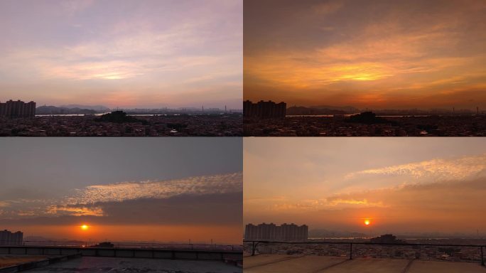 夕阳晚霞天空日落