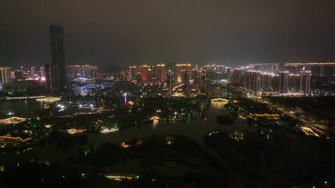 台州温岭九龙湖夜景