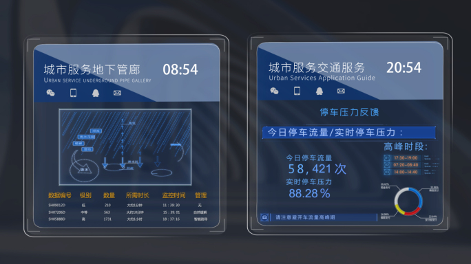 城市智慧政务科技界面