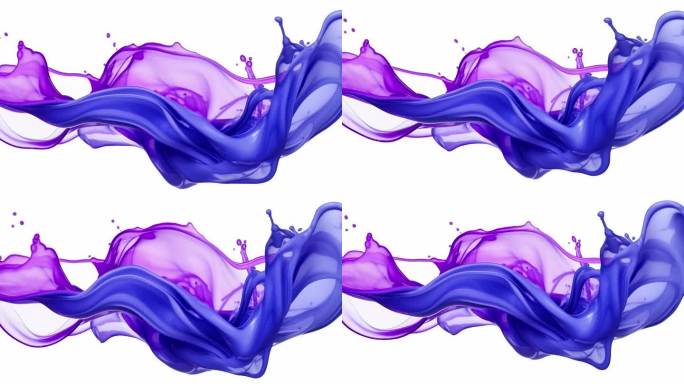 抽象视觉艺术紫色水墨