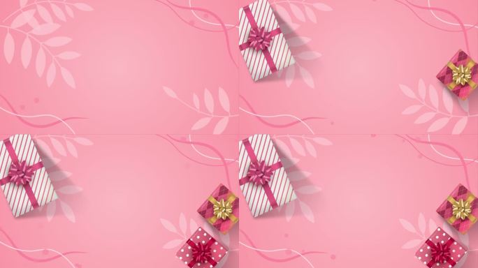 礼品盒标题粉色