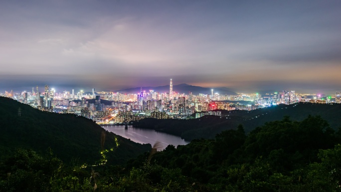 深圳天际线夜景8K延时