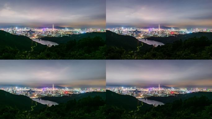 深圳天际线夜景8K延时