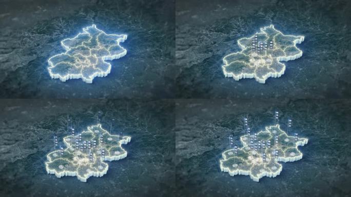 北京市卫星地图区位展示