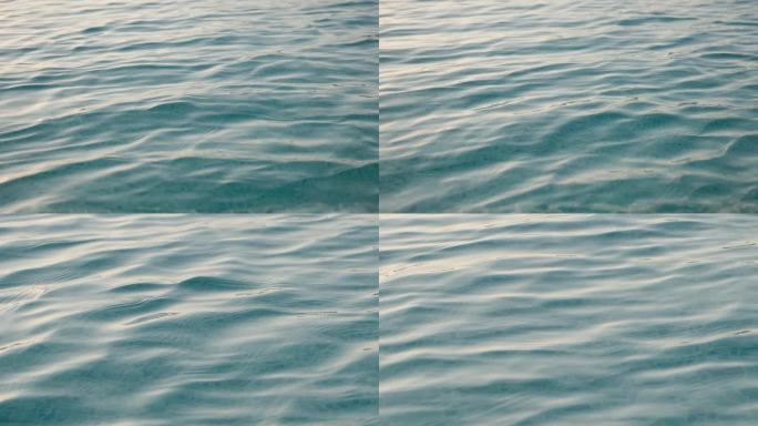 水面金色水波纹意境海水湖水水波纹蓝色