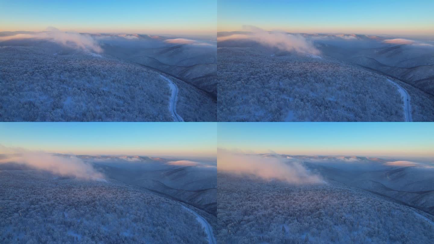 林海雪原日出