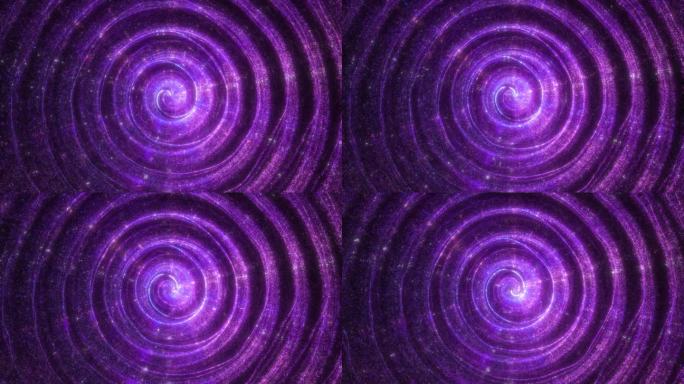 唯美紫色旋转粒子背景