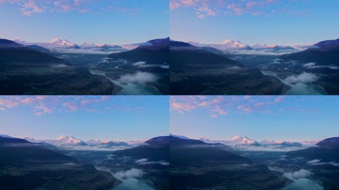 西藏林芝雅鲁藏布江大峡谷航拍视频4K