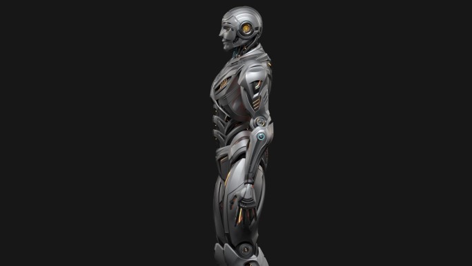 未来机器人周转未来智能机器人旋转