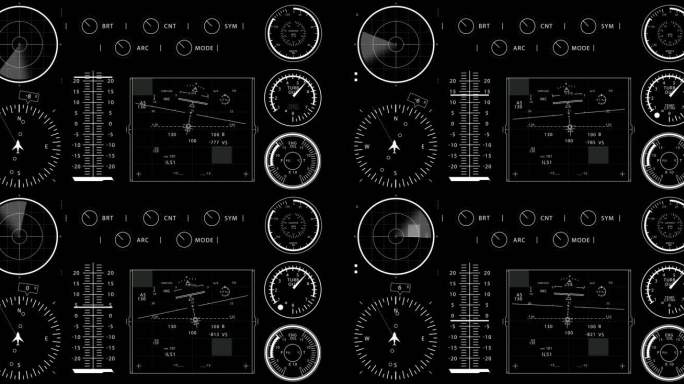 科技元素 HUD 界面 图表 飞行数据