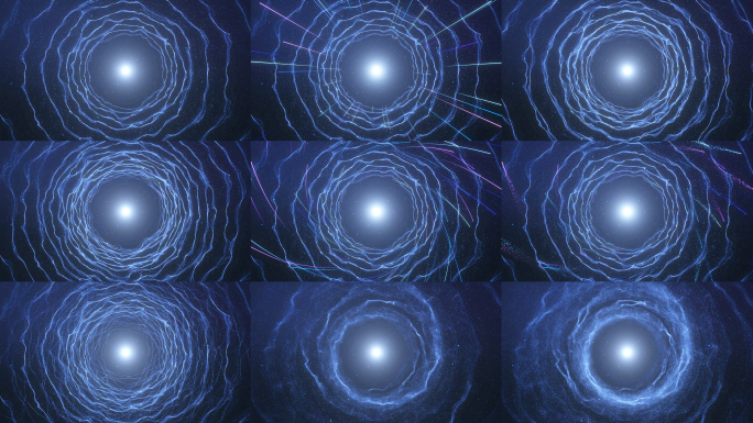 九组粒子漩涡隧道背景