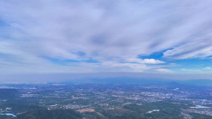 城市北山尖峰山航拍素材