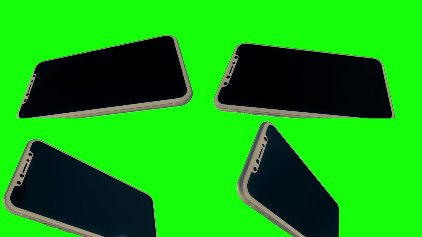 智能手机背景绿屏背景输出绿屏