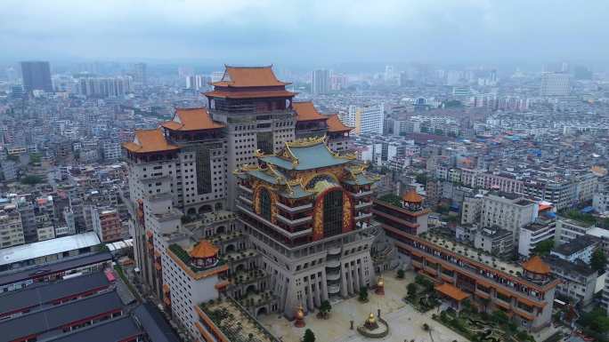 4K航拍短片.玉林江南公园和云天城