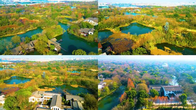 杭州西湖区西溪湿地美景风景视频素材49