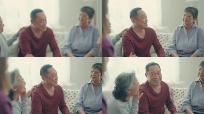 老年亚裔社区联合进行治疗性讨论和情感治疗。