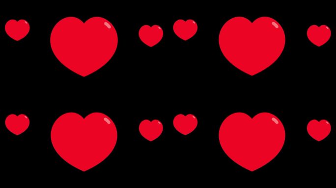情人节和爱动画。三维动画的红心在白色的背景。环形心脏旋转。3d心脏渲染无缝。2月14日情人节浪漫背景
