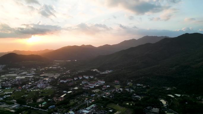 福建厦门海沧东孚的落日云彩