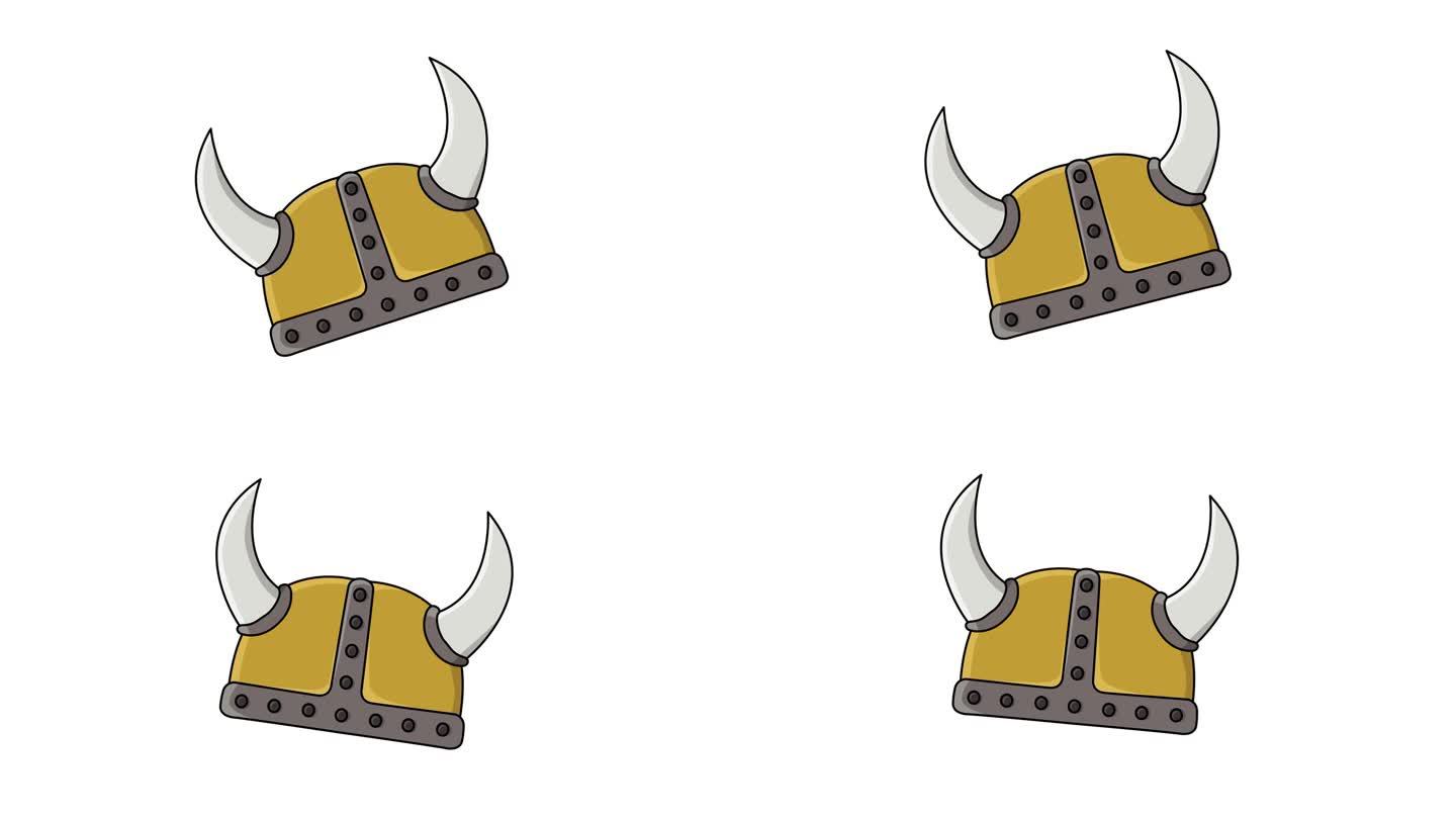 一个移动的海盗帽的动画视频