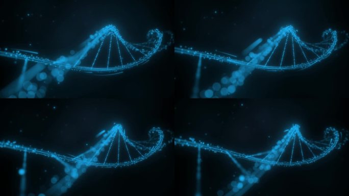 科技DNA螺旋结构动画AE模板