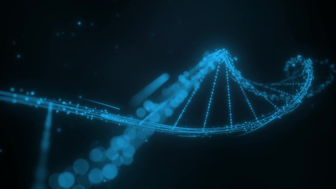 科技DNA螺旋结构动画视频素材