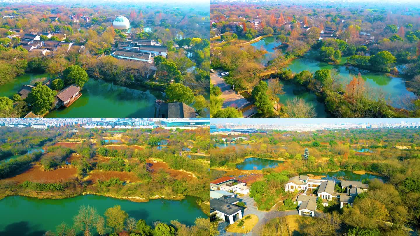 杭州西湖区西溪湿地美景风景视频素材99