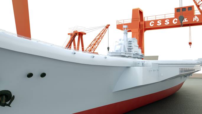 国产航母建造MG 3D动画