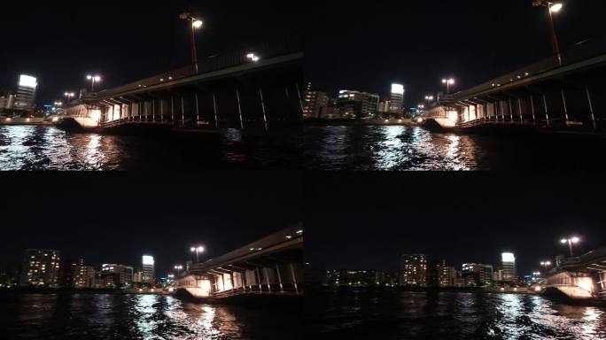 琉球桥夜景，日本东京2023年8月