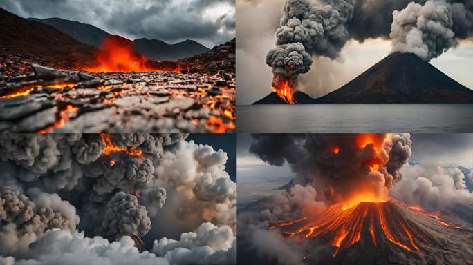 【合集】火山爆发 火山喷发岩浆 自然灾难