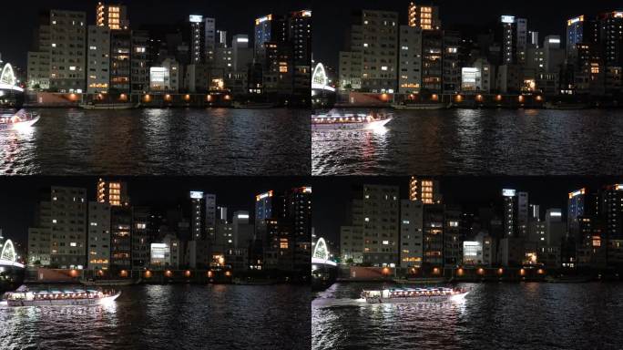 Umayabashi夜景，日本东京2023年8月