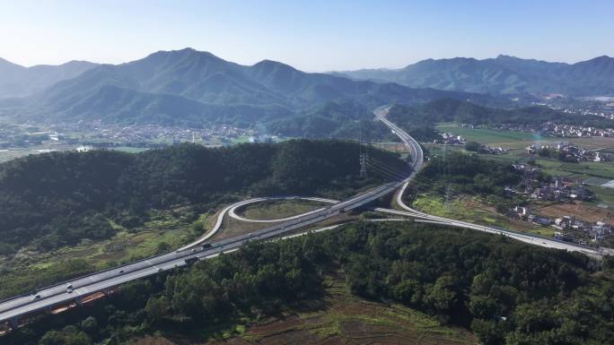 高速公路风景航拍