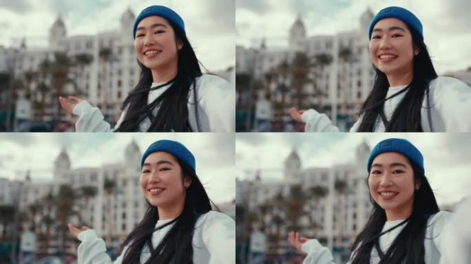 走在街上的女人