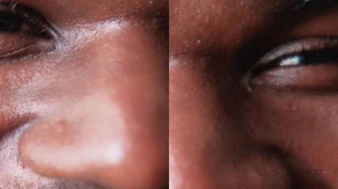 垂直男性皮肤科脸部男性眼睛鼻子脸颊