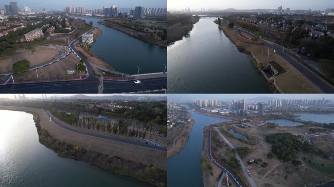 【4K】南京江宁九龙湖公园绿道航拍