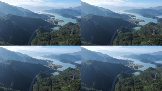 高山湖泊风景视频