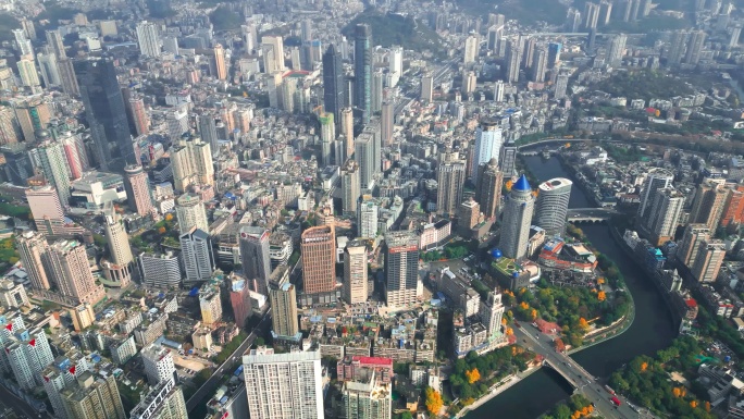 贵阳市第一视角 媲美香港澳门上海深圳都市