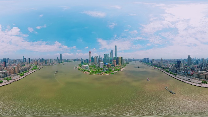 上海陆家嘴外滩360VR全景航拍