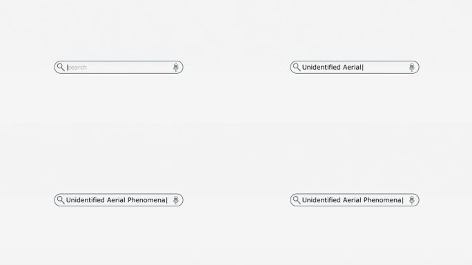 在数字屏幕库存视频搜索引擎栏输入不明空中现象